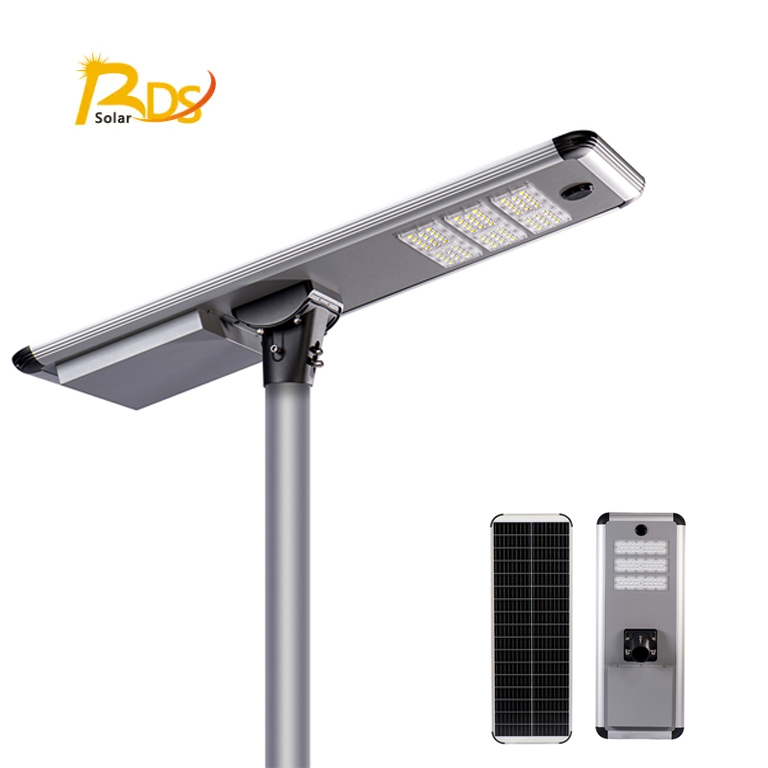Mars Series 30W-150W Integrated Solar Street Light, IP66 Waterproof Aluminum Housing, 6-15M Mount Height, Zero Power Solar Lamp for Municipal Projects