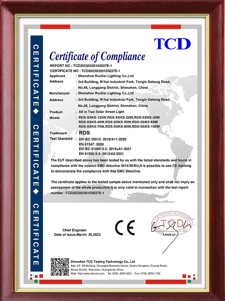 CE-EMC- Solar Street Light