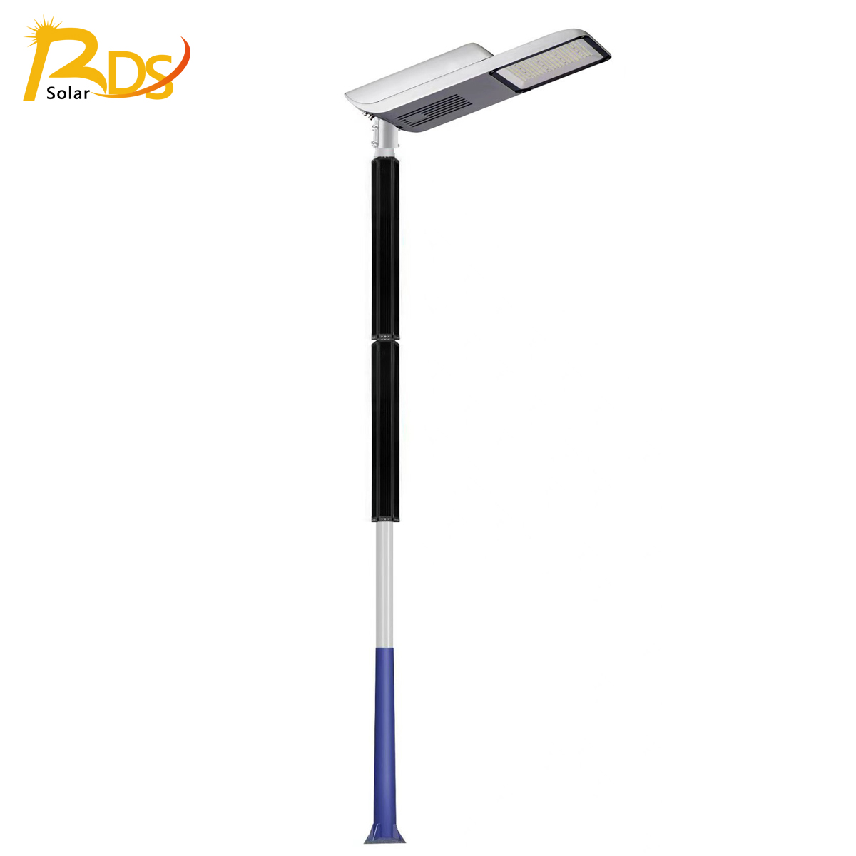 20W-100W Solar Light Pole, IP66 Weatherproof, 4-12M Installation Height, Customizable Battery, Housing Color & CCT, For Distributors, Wholesale & Projects