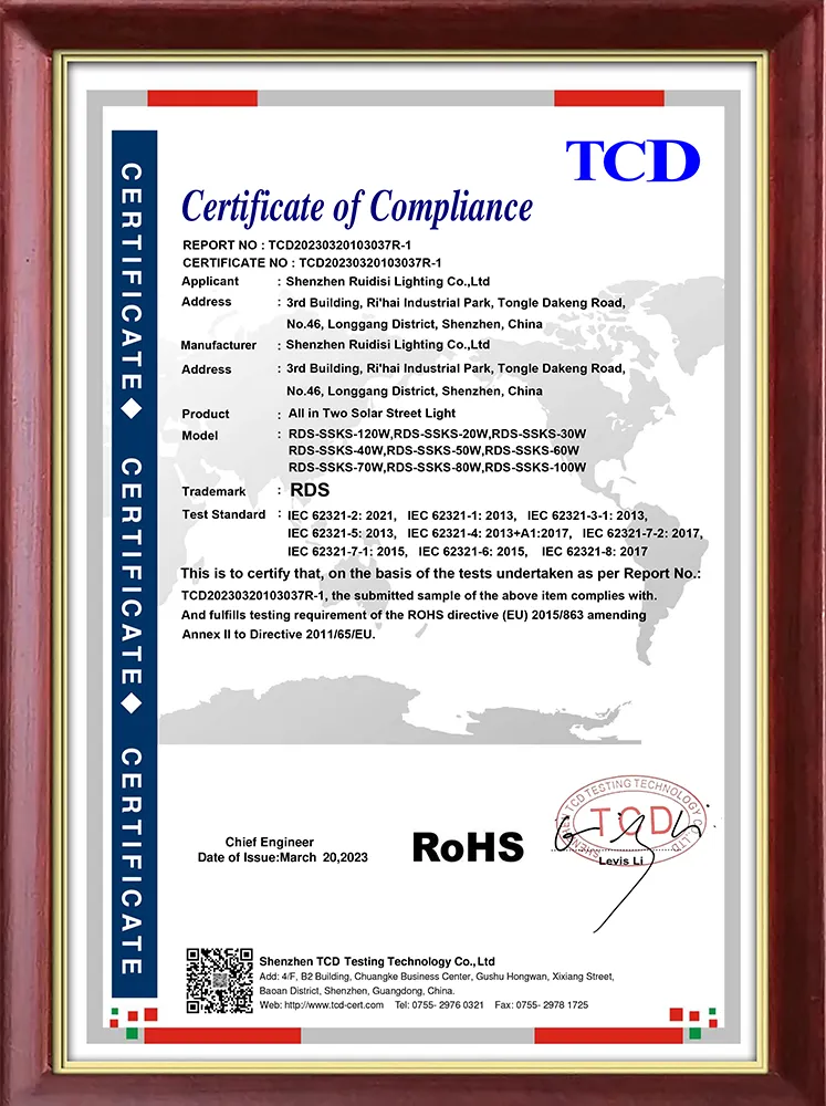 ROHS- Solar Street Light